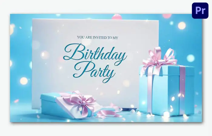 Premium 3D Birthday Invite Design Slideshow